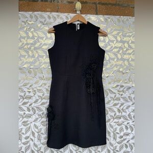 Noir Kei Ninomiya Laser Cut Floral Wool Dress Comme des Garcons Archive medium